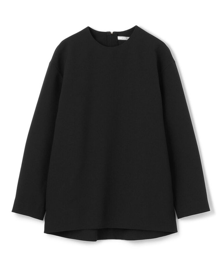 BEIGE,「【洗える】WINDSOR / クルーネックブラウス」|シャツ・ブラウス|Black