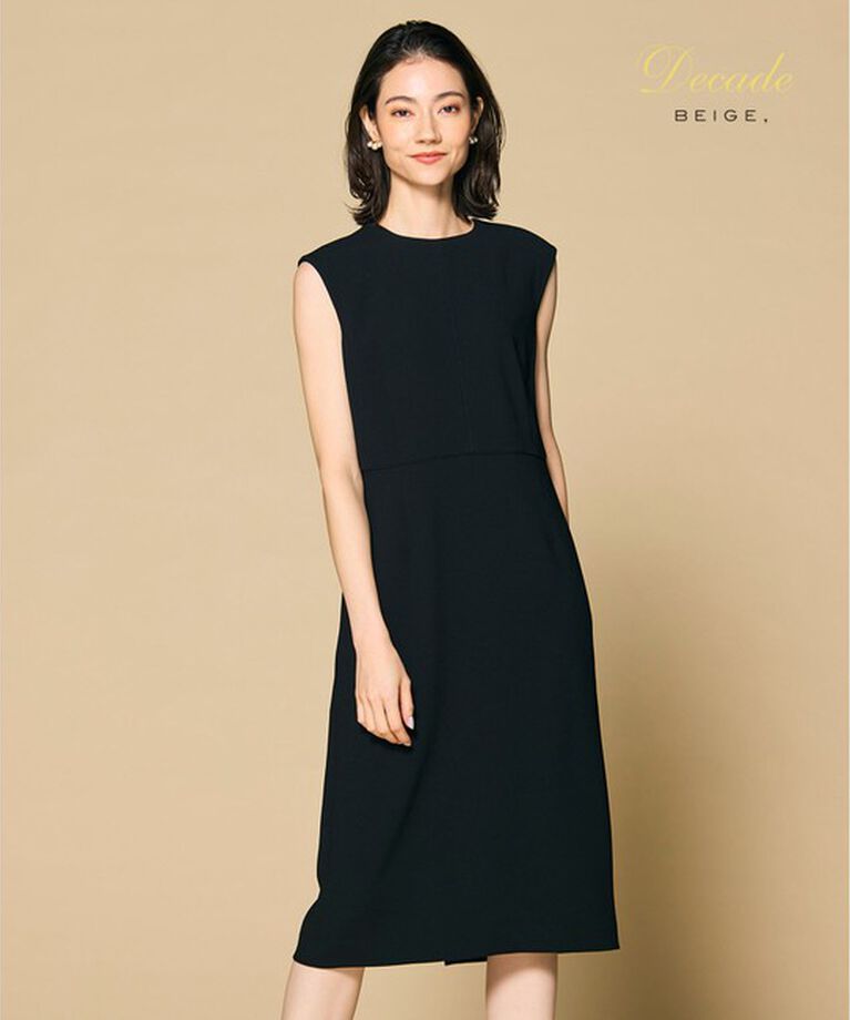 BEIGE,「CINDY / クルーネックドレス」|ワンピース|Black x Black