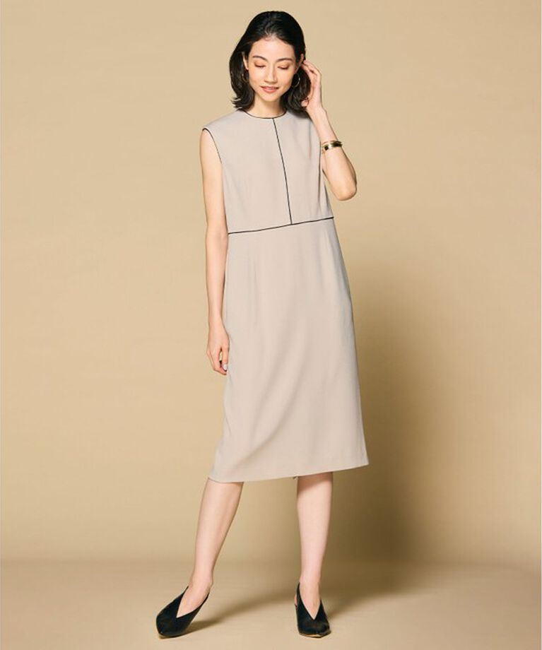 BEIGE,「CINDY / クルーネックドレス」|ワンピース|