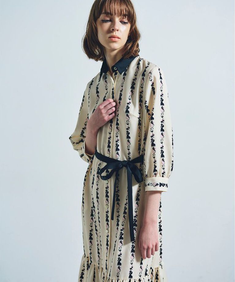 Grace Class「ノクターンモチーフシャツワンピース」|ワンピース|キナリ