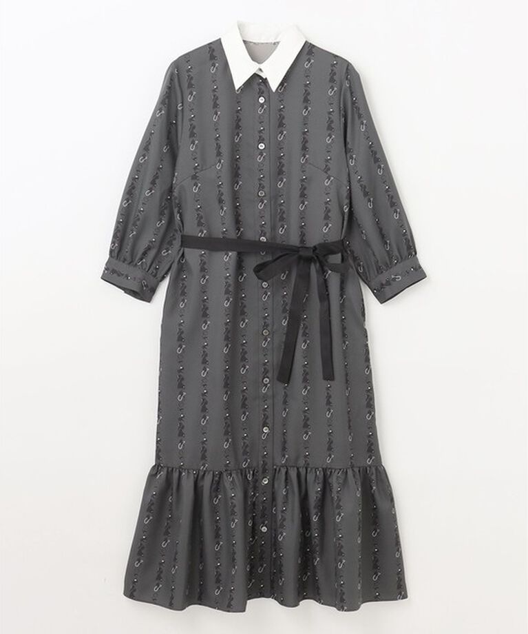 Grace Class「ノクターンモチーフシャツワンピース」|ワンピース|
