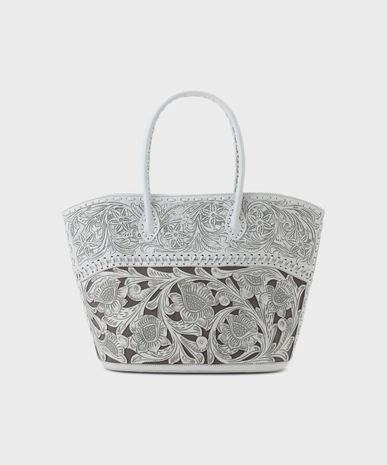 Carving Tribes「Shell Tote Bag」|ハンドバッグ|グレー