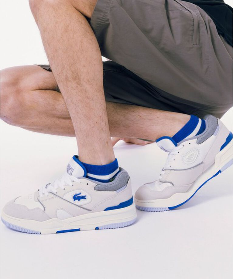 LACOSTE「鹿の子地ボーダースニーカーソックス(25cm-27cm)」|ソックス|