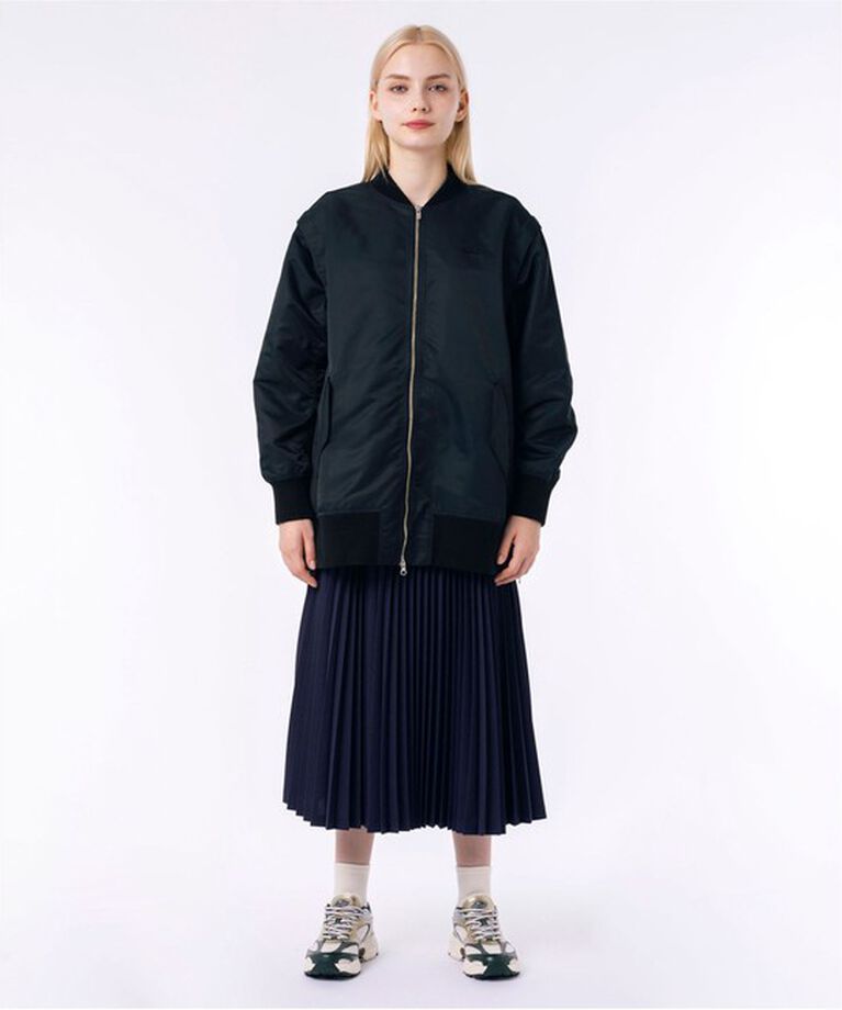 LACOSTE「2WAY 撥水 デタッチャブルスリーブボンバージャケット / ボリュームスリーブMAー1ブルゾン」|ブルゾン・スタジャン|