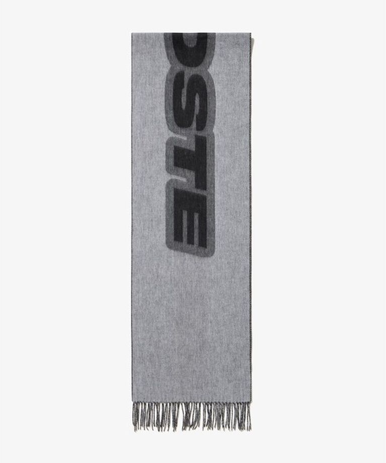 LACOSTE「ビッグブランドネームロゴジャカードマフラー」|マフラー|