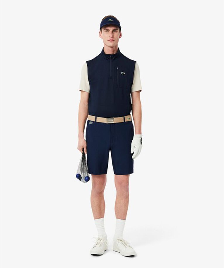 LACOSTE「ウルトラドライハーフジップゴルフベスト」|ベスト・ジレ|