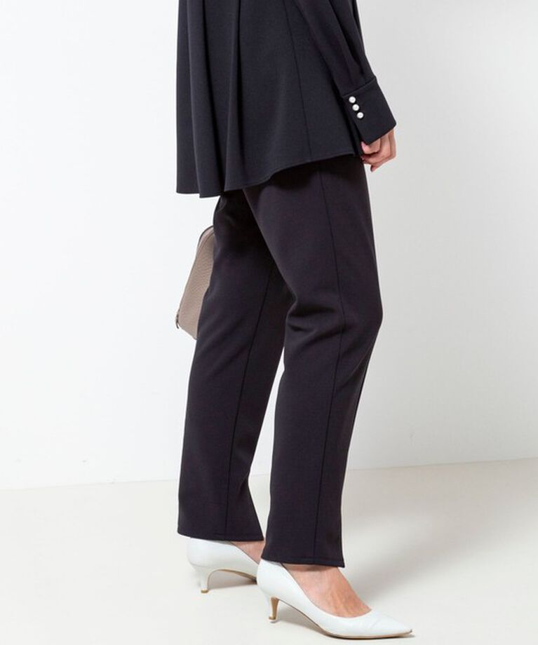 NOLLEY'S「《セットアップ対応》ウォッシャブルカットジョーゼットスリットパンツ」|その他|