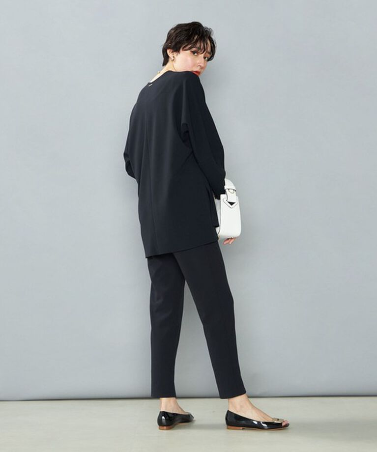 NOLLEY'S「《セットアップ対応》ウォッシャブルカットジョーゼットスリットパンツ」|その他|