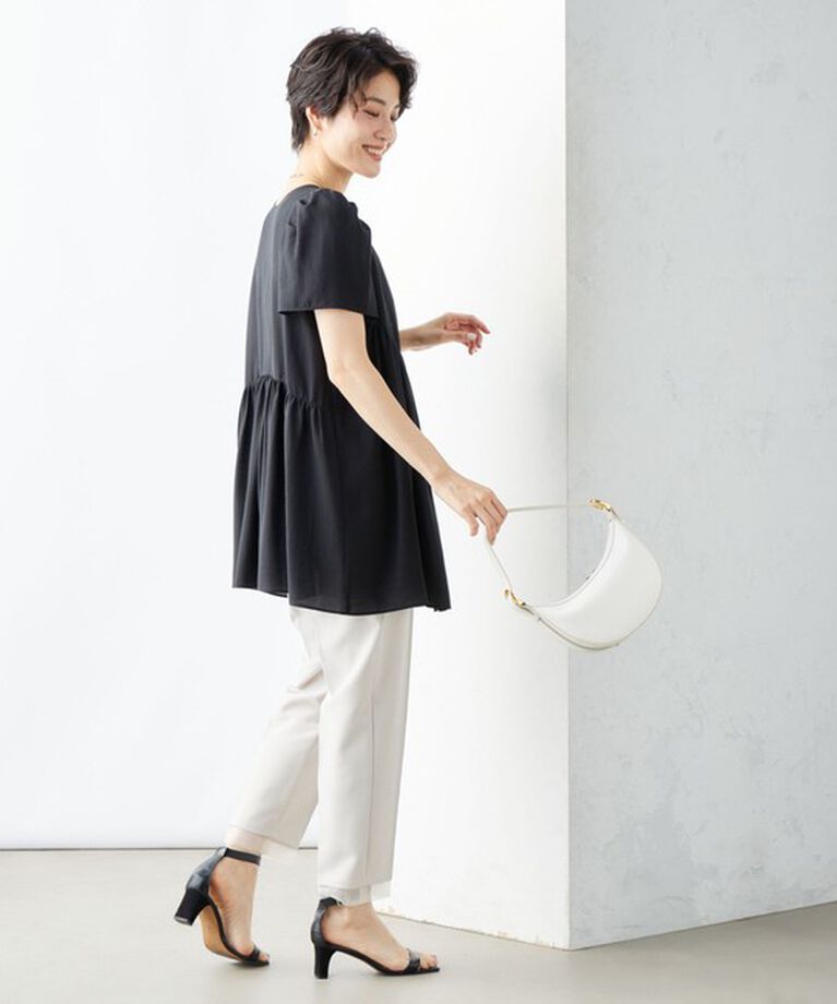 NOLLEY'S「ウォッシャブル”愛され”裾オーガンジーパンツ」|その他|