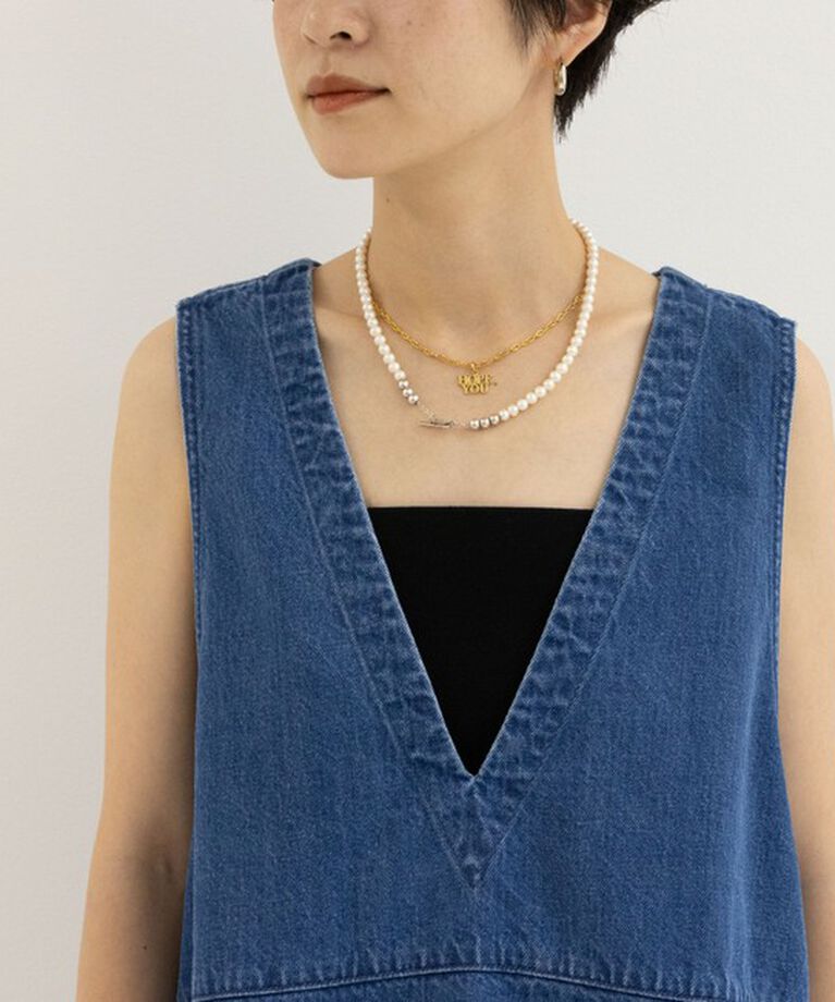 Rie Miller「【RM denim】ペプラムジレデニムブラウス」|シャツ・ブラウス|