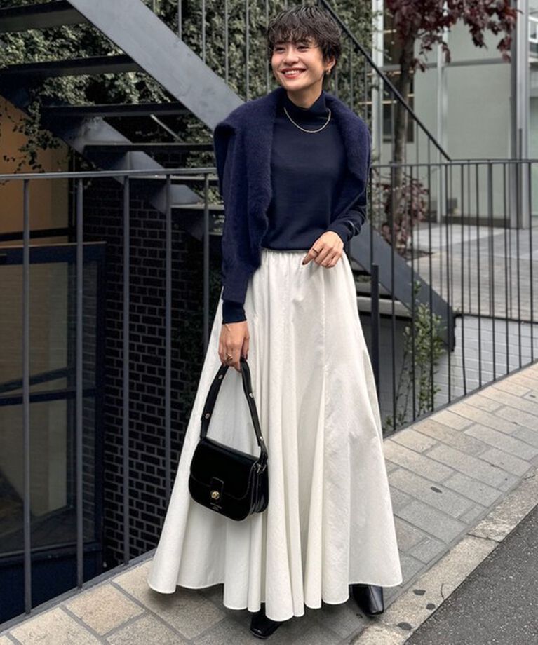 NOLLEY'S「ヘアリーモックネックプルオーバーニット」|ニット・セーター|