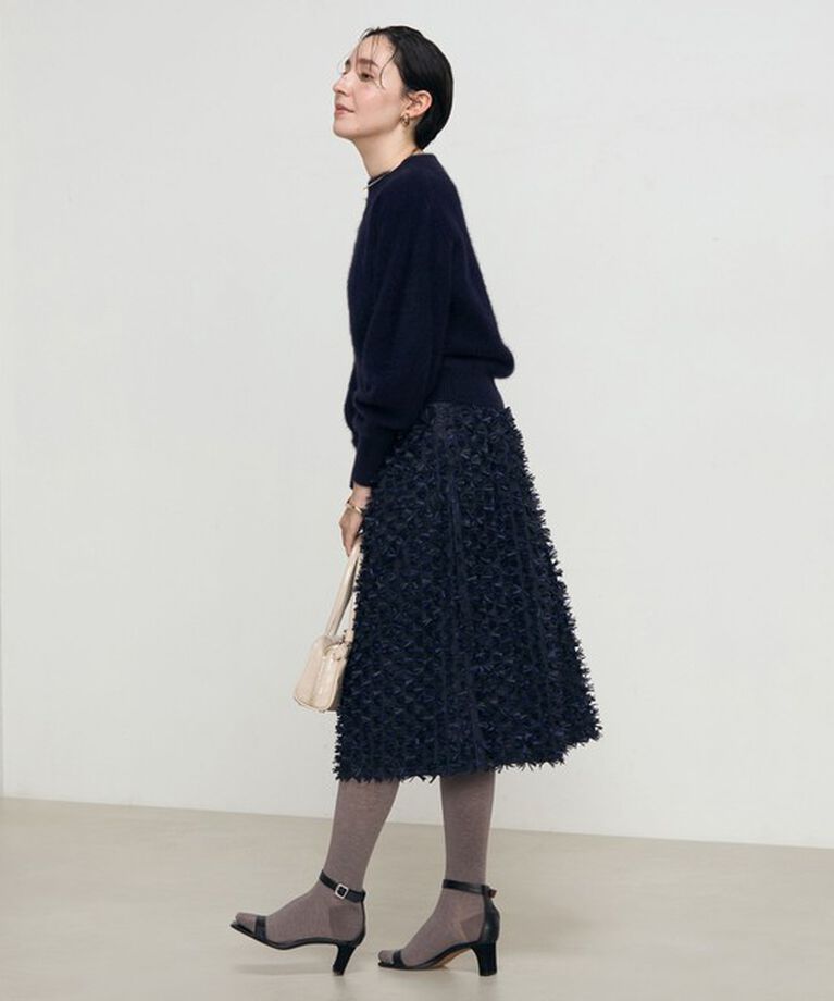 NOLLEY'S「ヘアリーモックネックプルオーバーニット」|ニット・セーター|