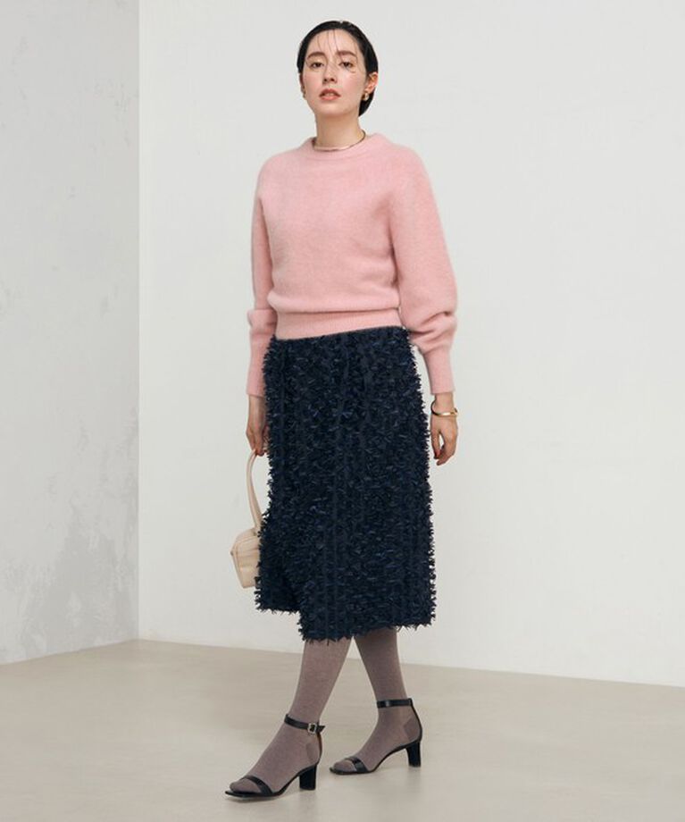 NOLLEY'S「ヘアリーモックネックプルオーバーニット」|ニット・セーター|