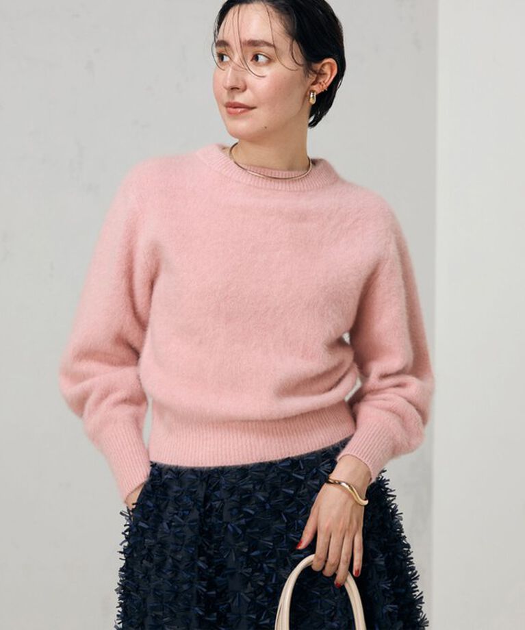 NOLLEY'S「ヘアリーモックネックプルオーバーニット」|ニット・セーター|