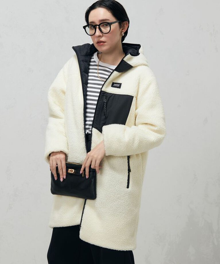 NOLLEY'S「◇【WEB限定】【TAION/タイオン】別注ボア×ダウンフードコート(リバーシブル) 24AW」|ダウン|