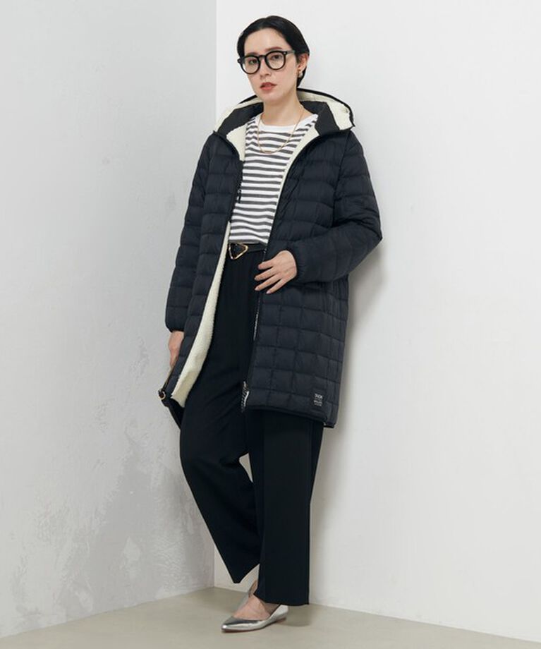 NOLLEY'S「◇【WEB限定】【TAION/タイオン】別注ボア×ダウンフードコート(リバーシブル) 24AW」|ダウン|