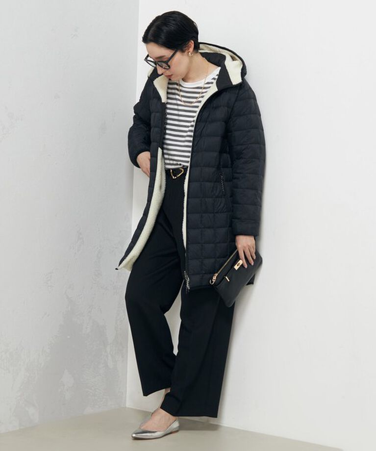 NOLLEY'S「◇【WEB限定】【TAION/タイオン】別注ボア×ダウンフードコート(リバーシブル) 24AW」|ダウン|