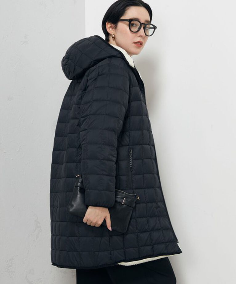 NOLLEY'S「◇【WEB限定】【TAION/タイオン】別注ボア×ダウンフードコート(リバーシブル) 24AW」|ダウン|