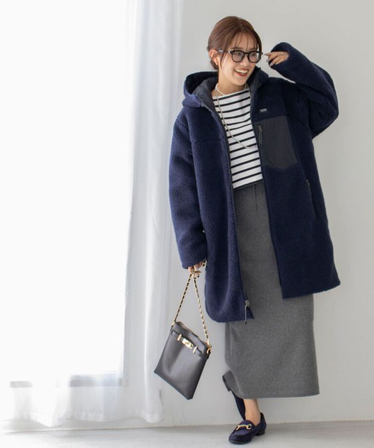NOLLEY'S「◇【WEB限定】【TAION/タイオン】別注ボア×ダウンフードコート(リバーシブル) 24AW」|ダウン|
