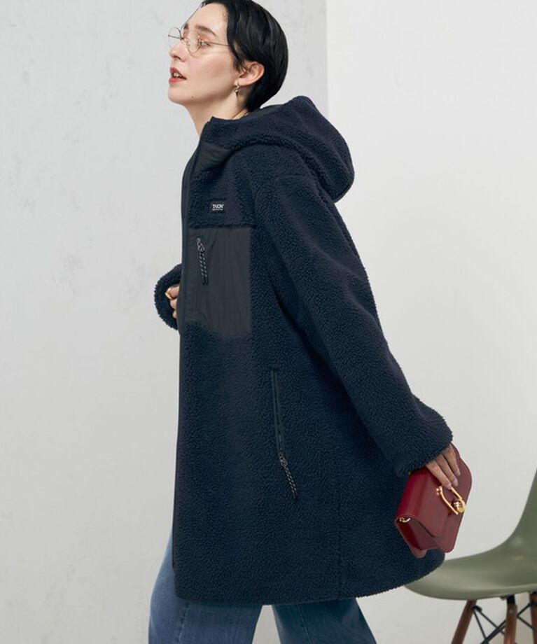 NOLLEY'S「◇【WEB限定】【TAION/タイオン】別注ボア×ダウンフードコート(リバーシブル) 24AW」|ダウン|