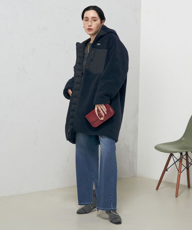 NOLLEY'S「◇【WEB限定】【TAION/タイオン】別注ボア×ダウンフードコート(リバーシブル) 24AW」|ダウン|