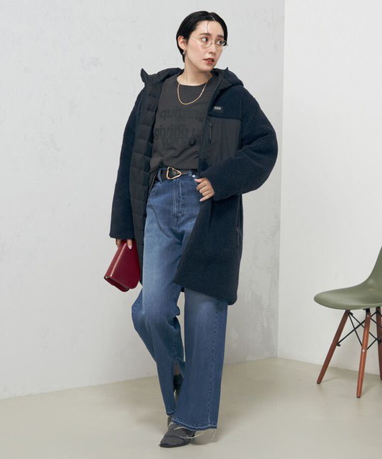 NOLLEY'S「◇【WEB限定】【TAION/タイオン】別注ボア×ダウンフードコート(リバーシブル) 24AW」|ダウン|