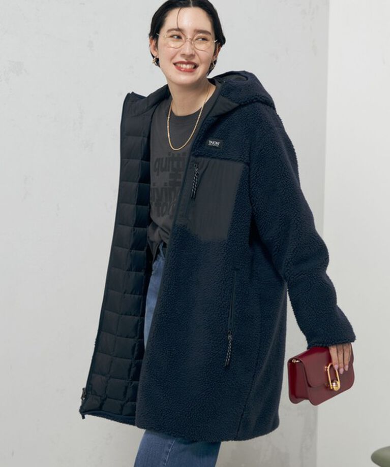 NOLLEY'S「◇【WEB限定】【TAION/タイオン】別注ボア×ダウンフードコート(リバーシブル) 24AW」|ダウン|