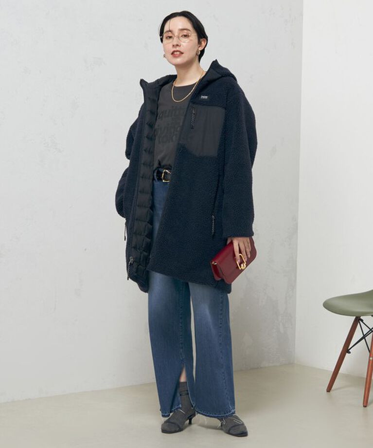 NOLLEY'S「◇【WEB限定】【TAION/タイオン】別注ボア×ダウンフードコート(リバーシブル) 24AW」|ダウン|