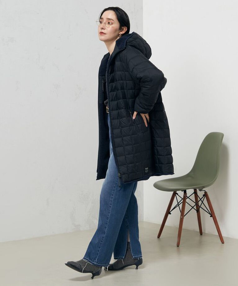 NOLLEY'S「◇【WEB限定】【TAION/タイオン】別注ボア×ダウンフードコート(リバーシブル) 24AW」|ダウン|