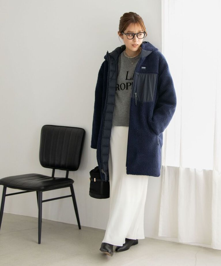 NOLLEY'S「◇【WEB限定】【TAION/タイオン】別注ボア×ダウンフードコート(リバーシブル) 24AW」|ダウン|