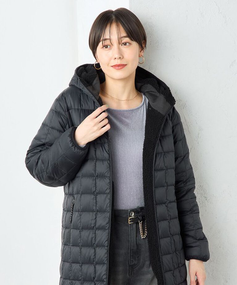 NOLLEY'S「◇【WEB限定】【TAION/タイオン】別注ボア×ダウンフードコート(リバーシブル) 24AW」|ダウン|