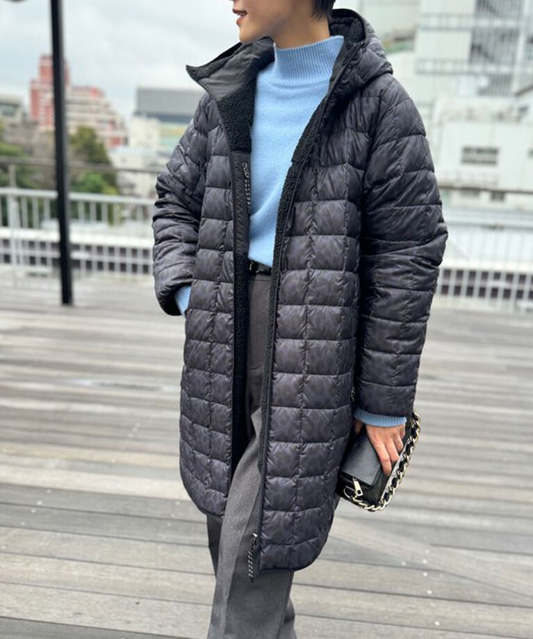 NOLLEY'S「◇【WEB限定】【TAION/タイオン】別注ボア×ダウンフードコート(リバーシブル) 24AW」|ダウン|