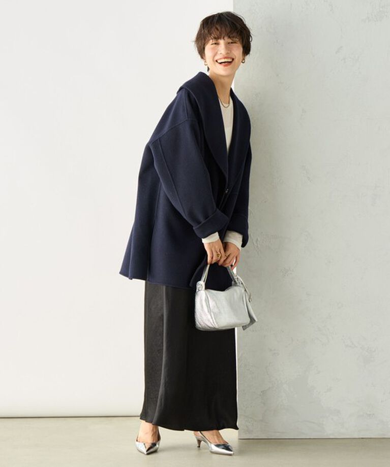 NOLLEY'S sophi「◇【WEB限定カラーあり】SUPER140リバーショールコート 24AW」|ダッフルコート|