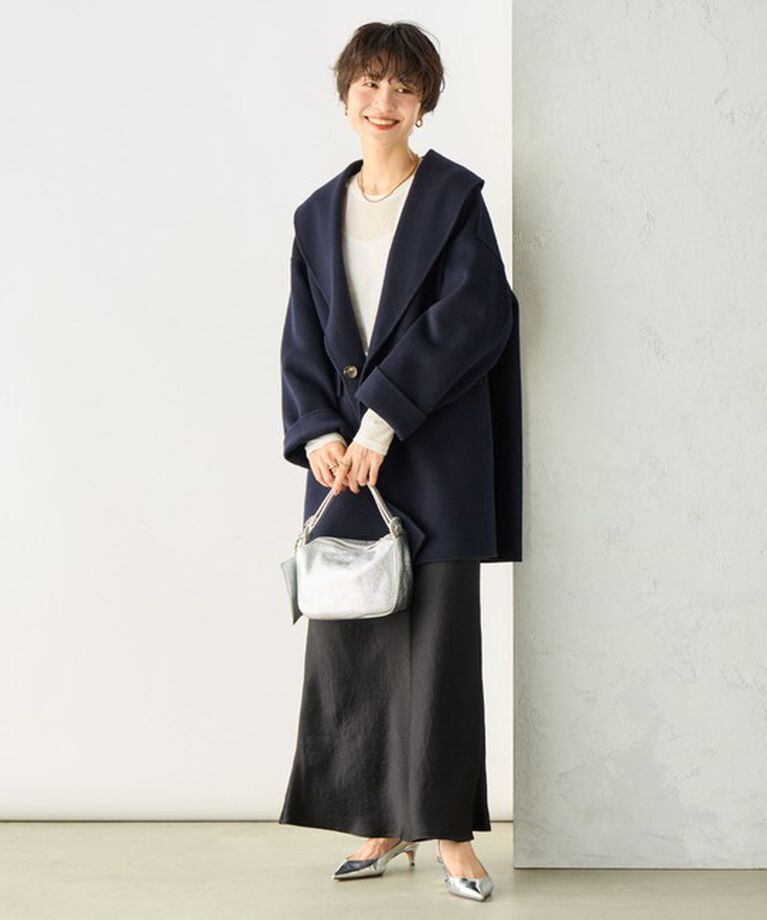 NOLLEY'S sophi「◇【WEB限定カラーあり】SUPER140リバーショールコート 24AW」|ダッフルコート|