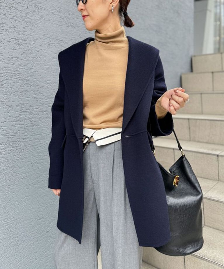 NOLLEY'S sophi「◇【WEB限定カラーあり】SUPER140リバーショールコート 24AW」|ダッフルコート|