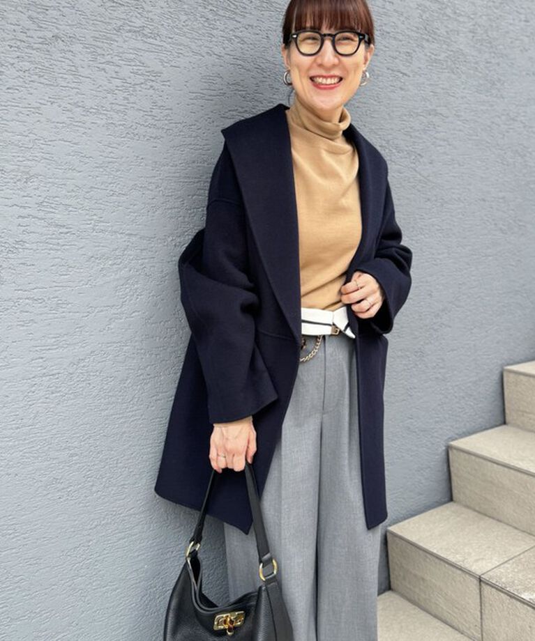 NOLLEY'S sophi「◇【WEB限定カラーあり】SUPER140リバーショールコート 24AW」|ダッフルコート|