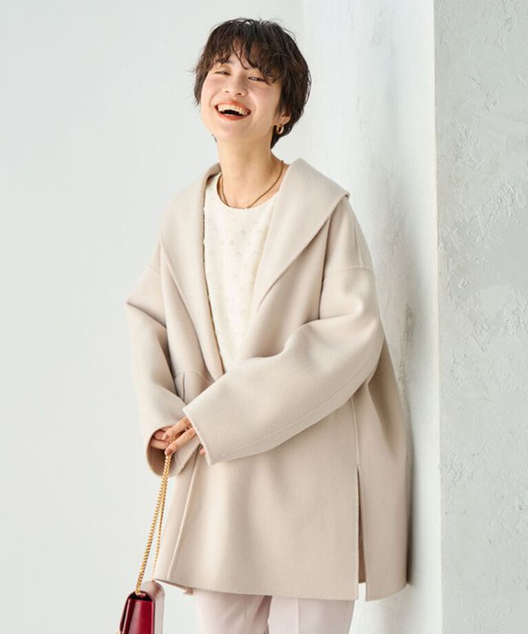 NOLLEY'S sophi「◇【WEB限定カラーあり】SUPER140リバーショールコート 24AW」|ダッフルコート|