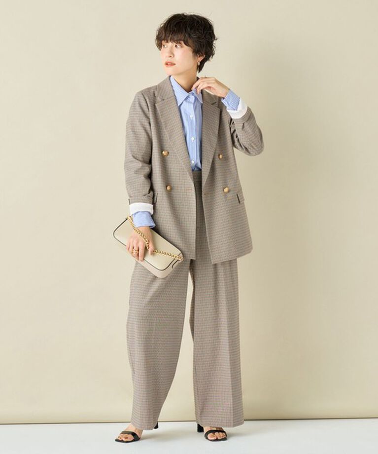NOLLEY'S「《セットアップ対応》ストレッチツイルダブルジャケット」|テーラードジャケット|