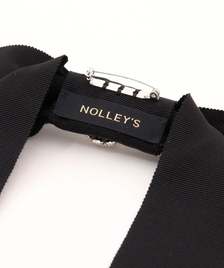 NOLLEY'S「ビジュー付きリボンブローチ」|ブローチ・コサージュ|