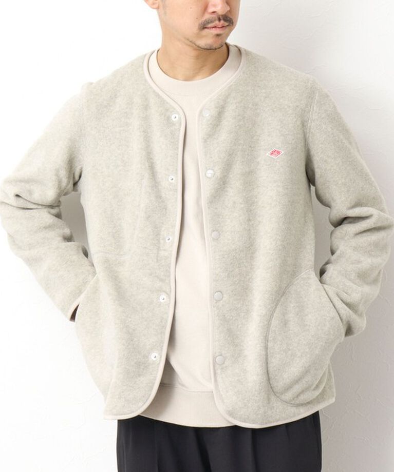 NOLLEY'S goodman「【DANTON/ダントン】フリースカラーレスジャケット 24AW」|ブルゾン・スタジャン|キナリ