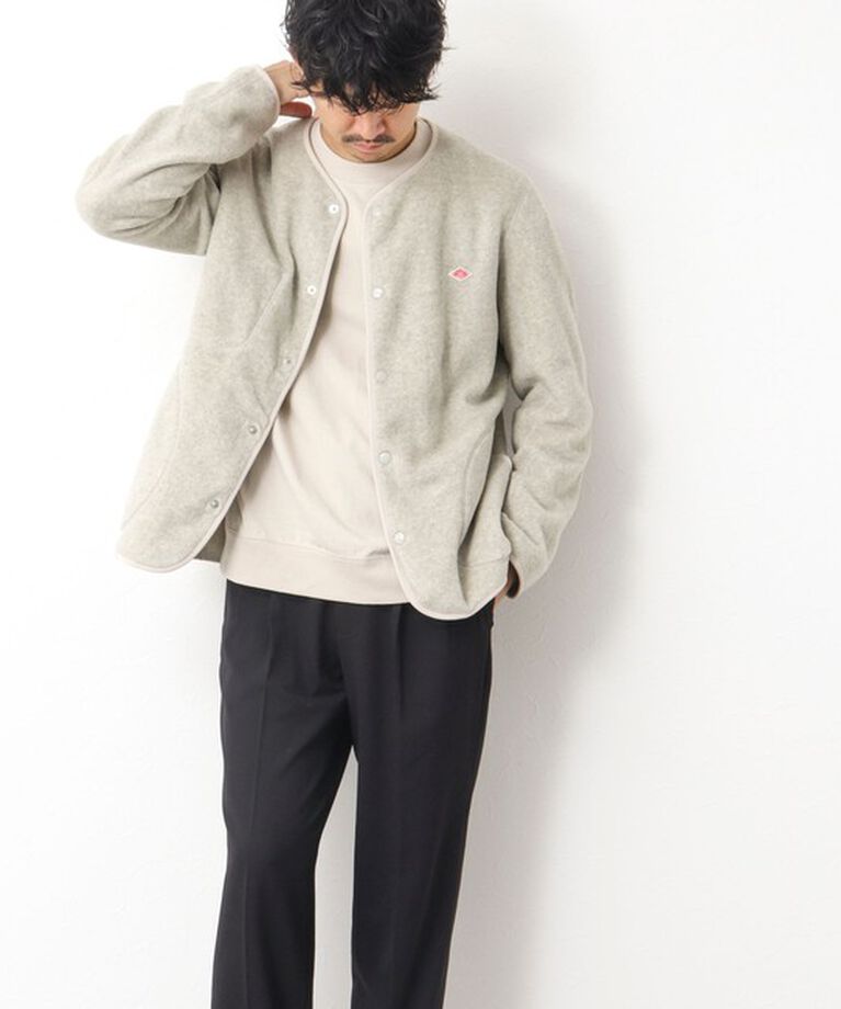 NOLLEY'S goodman「【DANTON/ダントン】フリースカラーレスジャケット 24AW」|ブルゾン・スタジャン|