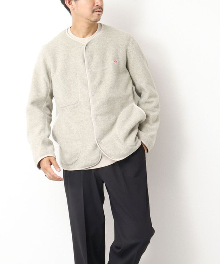 NOLLEY'S goodman「【DANTON/ダントン】フリースカラーレスジャケット 24AW」|ブルゾン・スタジャン|