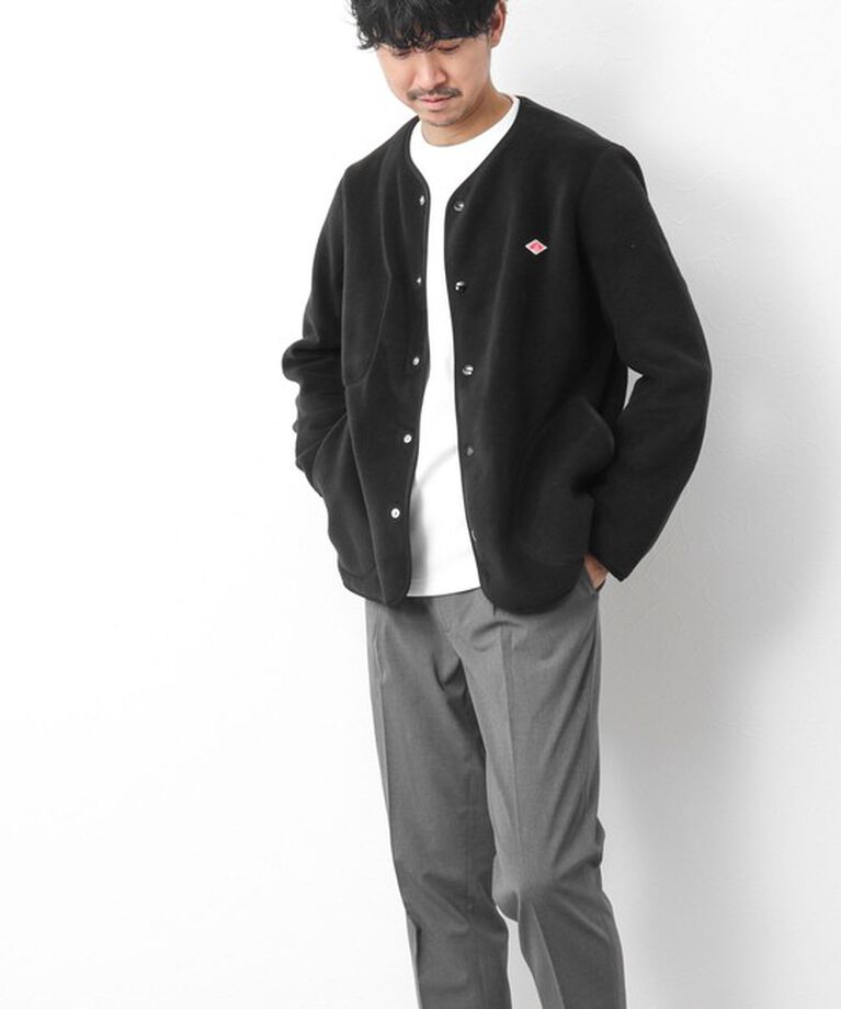 NOLLEY'S goodman「【DANTON/ダントン】フリースカラーレスジャケット 24AW」|ブルゾン・スタジャン|