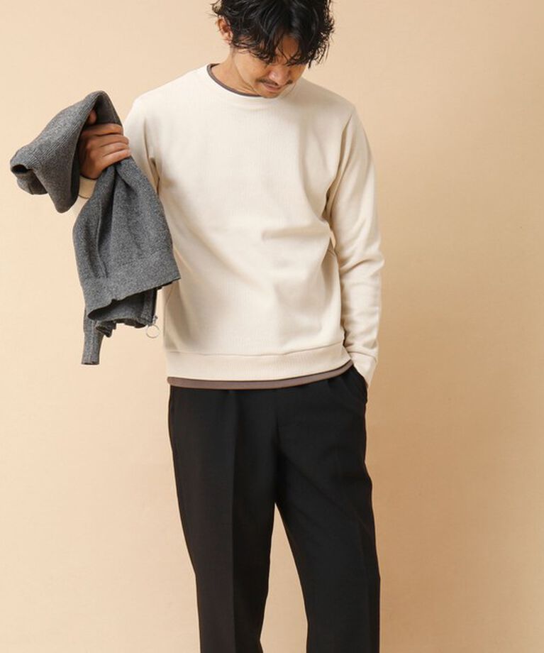 NOLLEY'S goodman「リブダンボール クルーネックプルオーバー 24AW」|Tシャツ・カットソー|