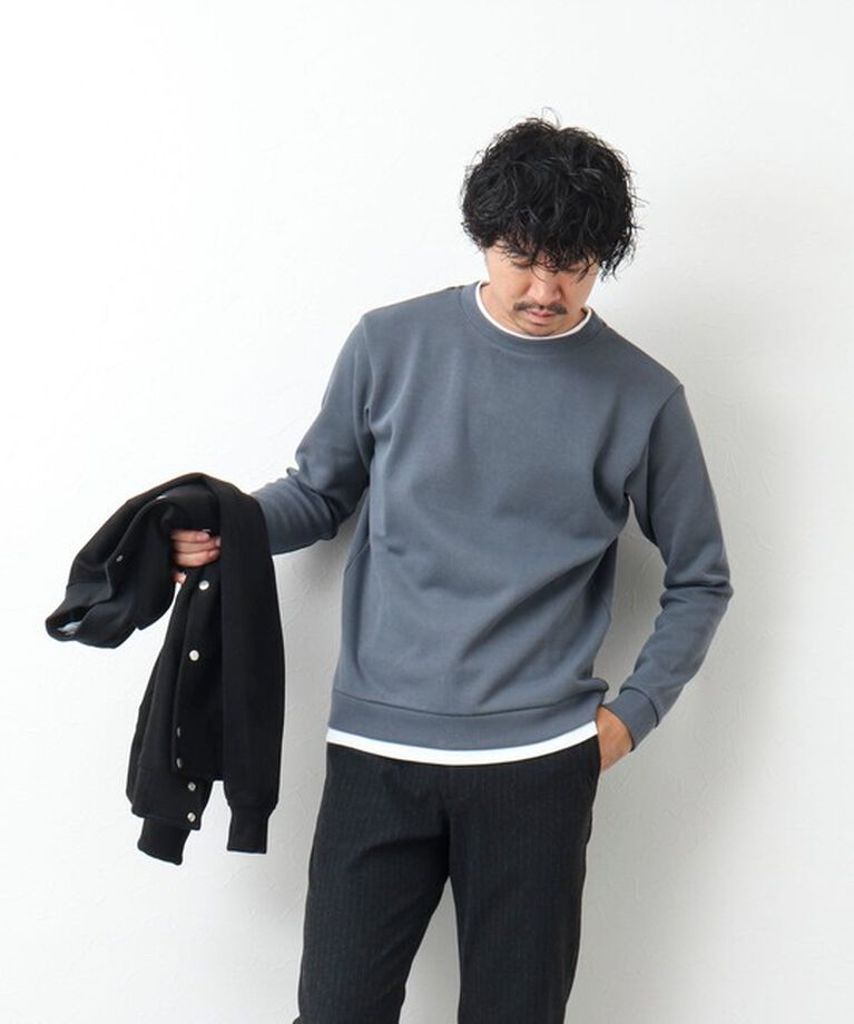 NOLLEY'S goodman「リブダンボール クルーネックプルオーバー 24AW」|Tシャツ・カットソー|
