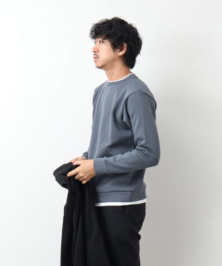 NOLLEY'S goodman「リブダンボール クルーネックプルオーバー 24AW」|Tシャツ・カットソー|