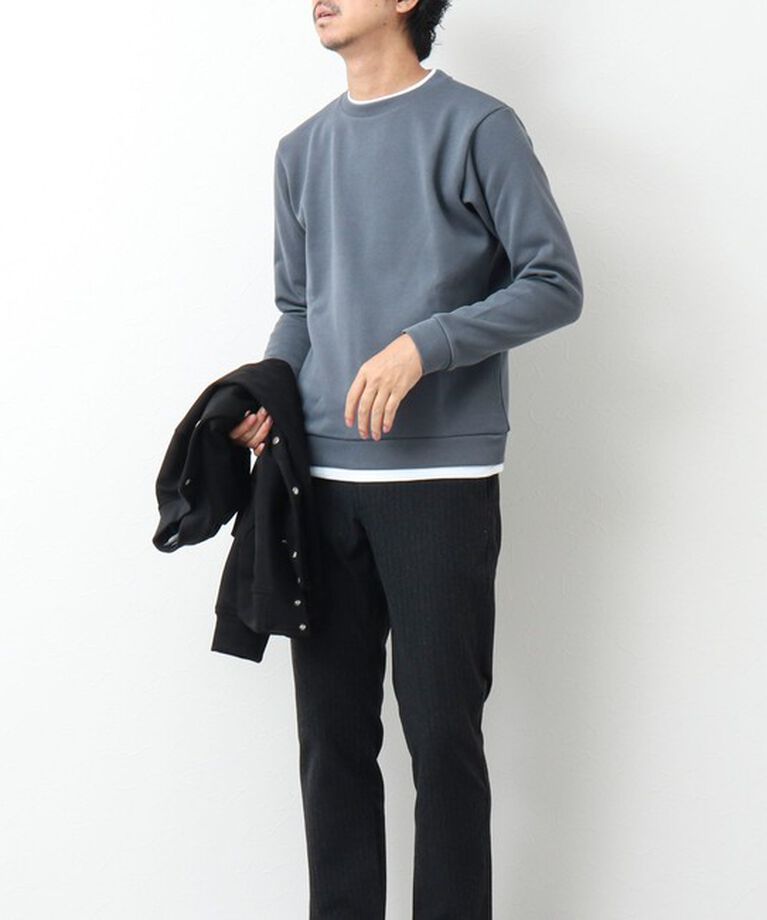 NOLLEY'S goodman「リブダンボール クルーネックプルオーバー 24AW」|Tシャツ・カットソー|