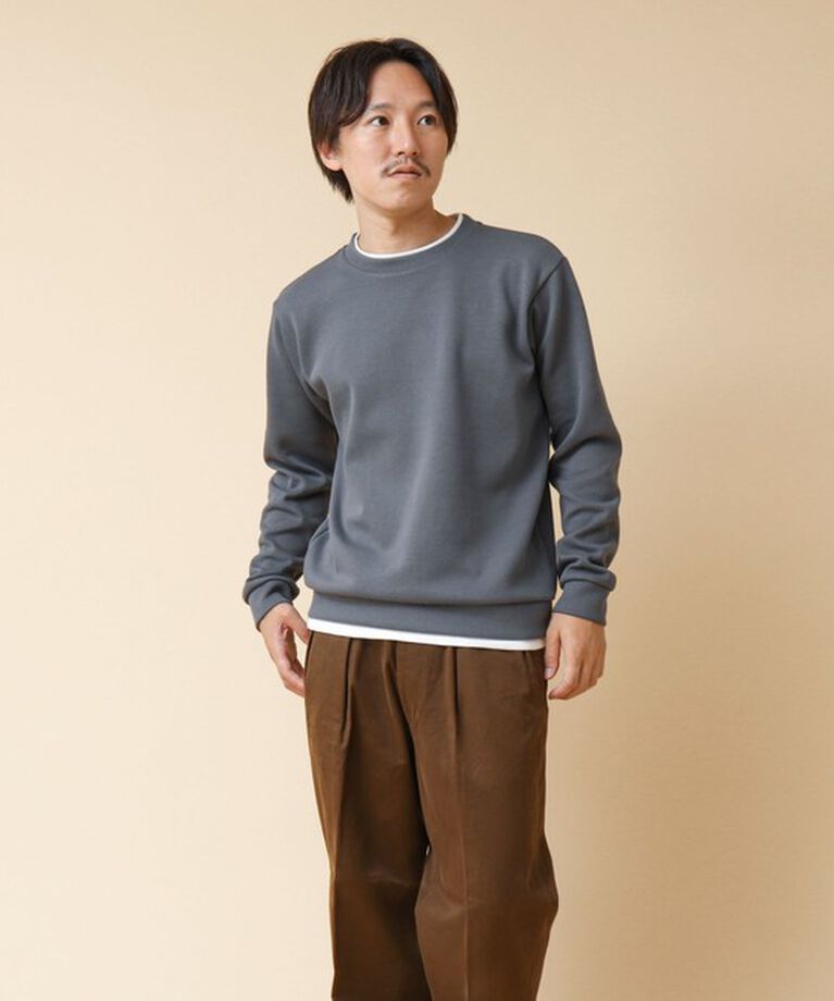 NOLLEY'S goodman「リブダンボール クルーネックプルオーバー 24AW」|Tシャツ・カットソー|