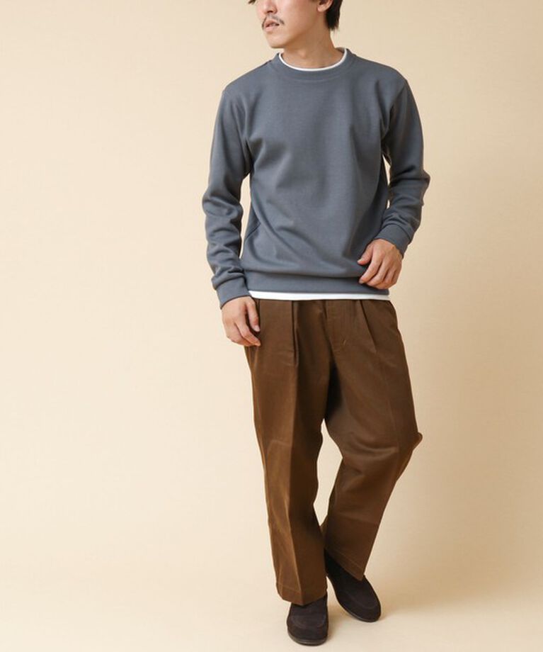 NOLLEY'S goodman「リブダンボール クルーネックプルオーバー 24AW」|Tシャツ・カットソー|