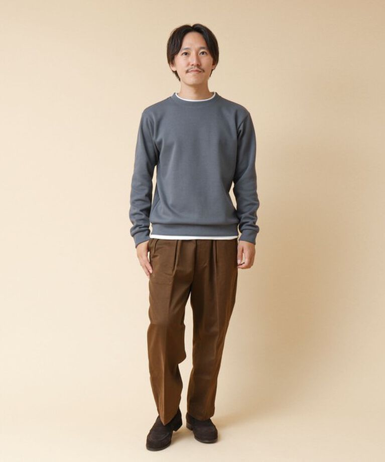 NOLLEY'S goodman「リブダンボール クルーネックプルオーバー 24AW」|Tシャツ・カットソー|